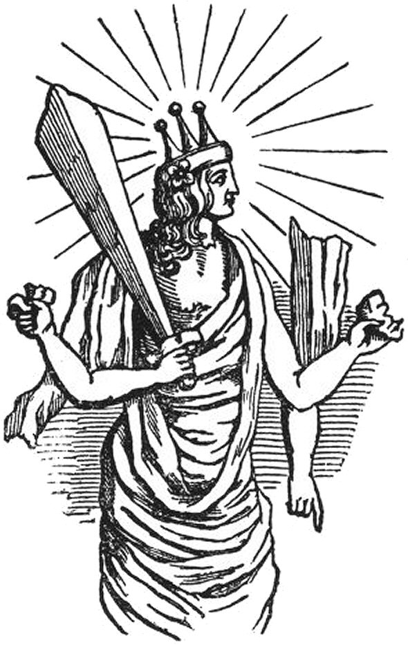 La couronne  trois cornes de Vichnou.