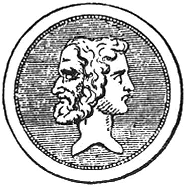 Janus, le dieu à deux têtes.