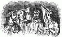 Deux chefs Abyssiniens et deux femmes du Liban