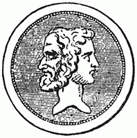 Janus, le dieu  deux ttes.