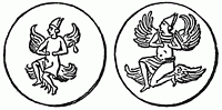 Pices de Malte, avec les attributs d'Osiris.
